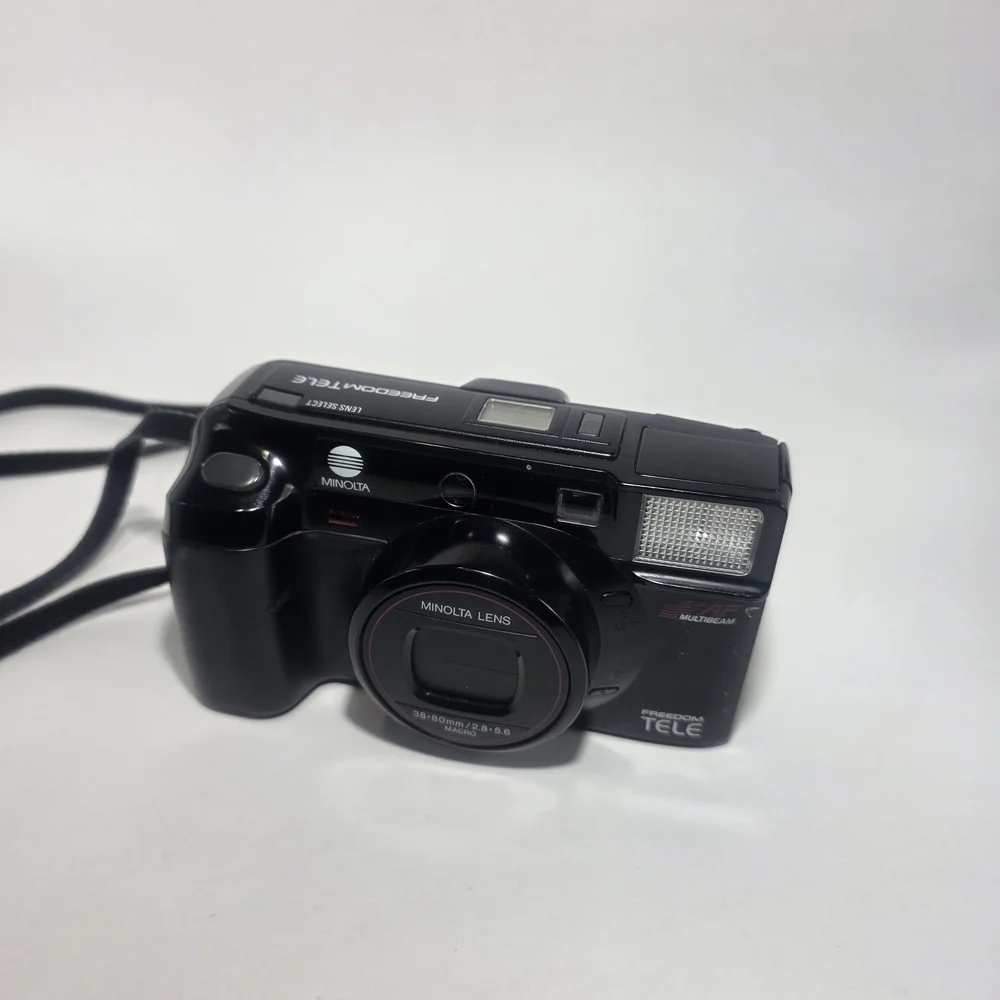 Minolta Freedom Tele 35mm Film Camera – 38–80mm Lens – Untested – As-Is